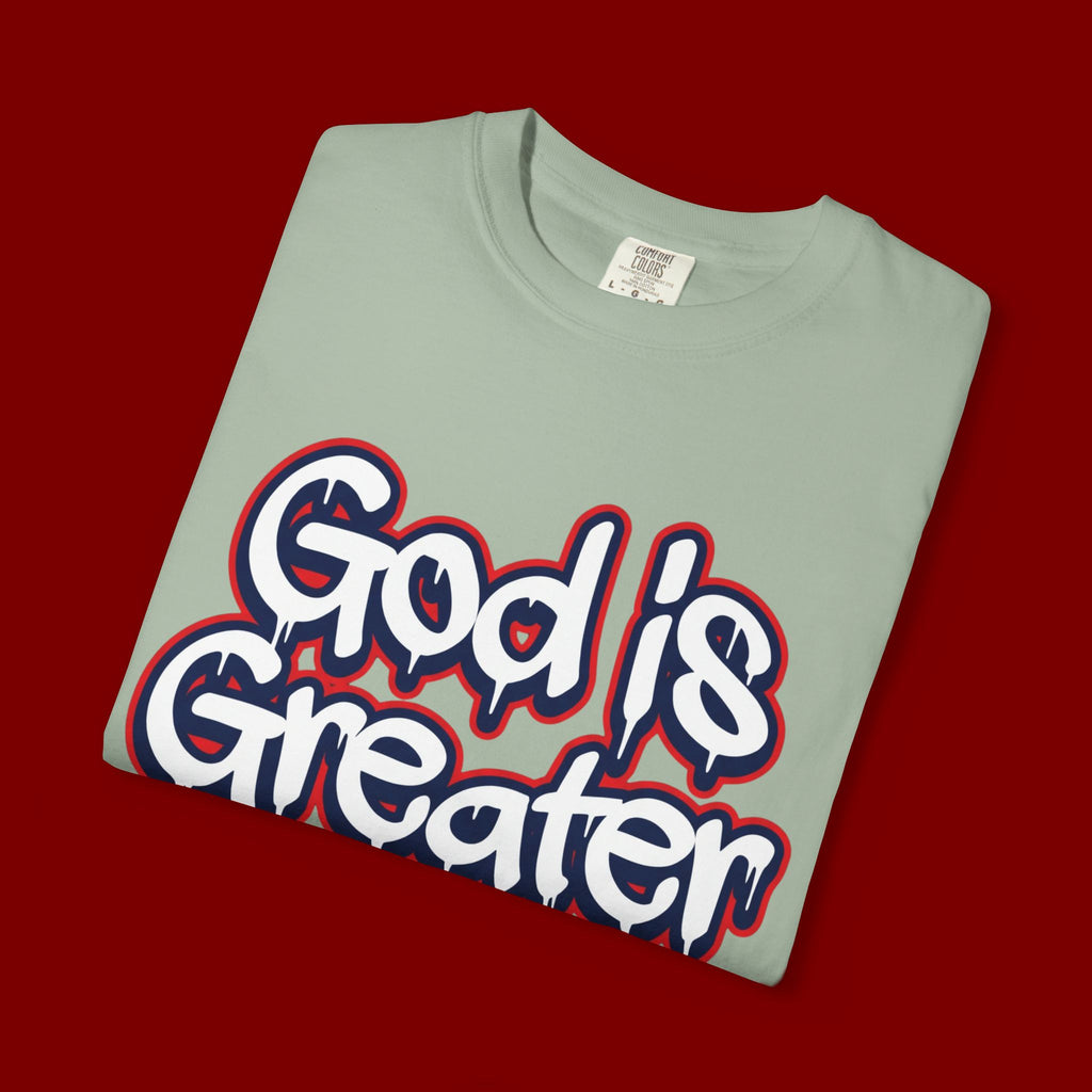 God Is Greater American Flag T-Shirt