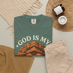 God Is My Strength Tree T-Shirt — Faith-Based Inspirational Tee