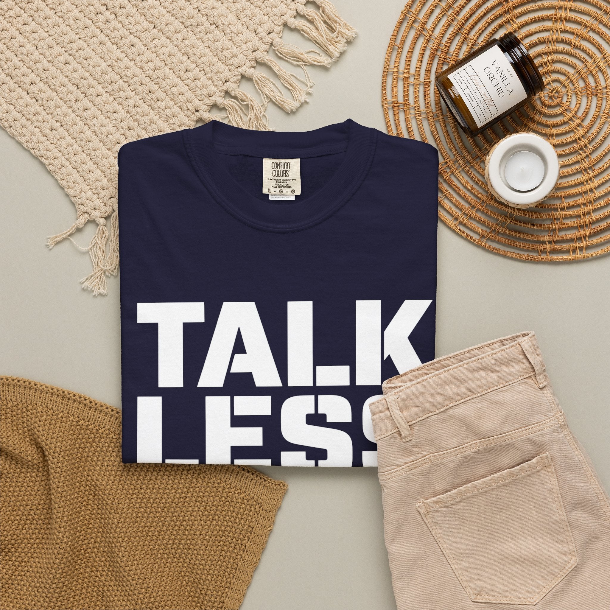 Talk Less Work More T-Shirt — Motivational Work Ethic Tee