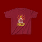 Kids Tee — "You Win When You Pray" Inspirational Christian Shirt
