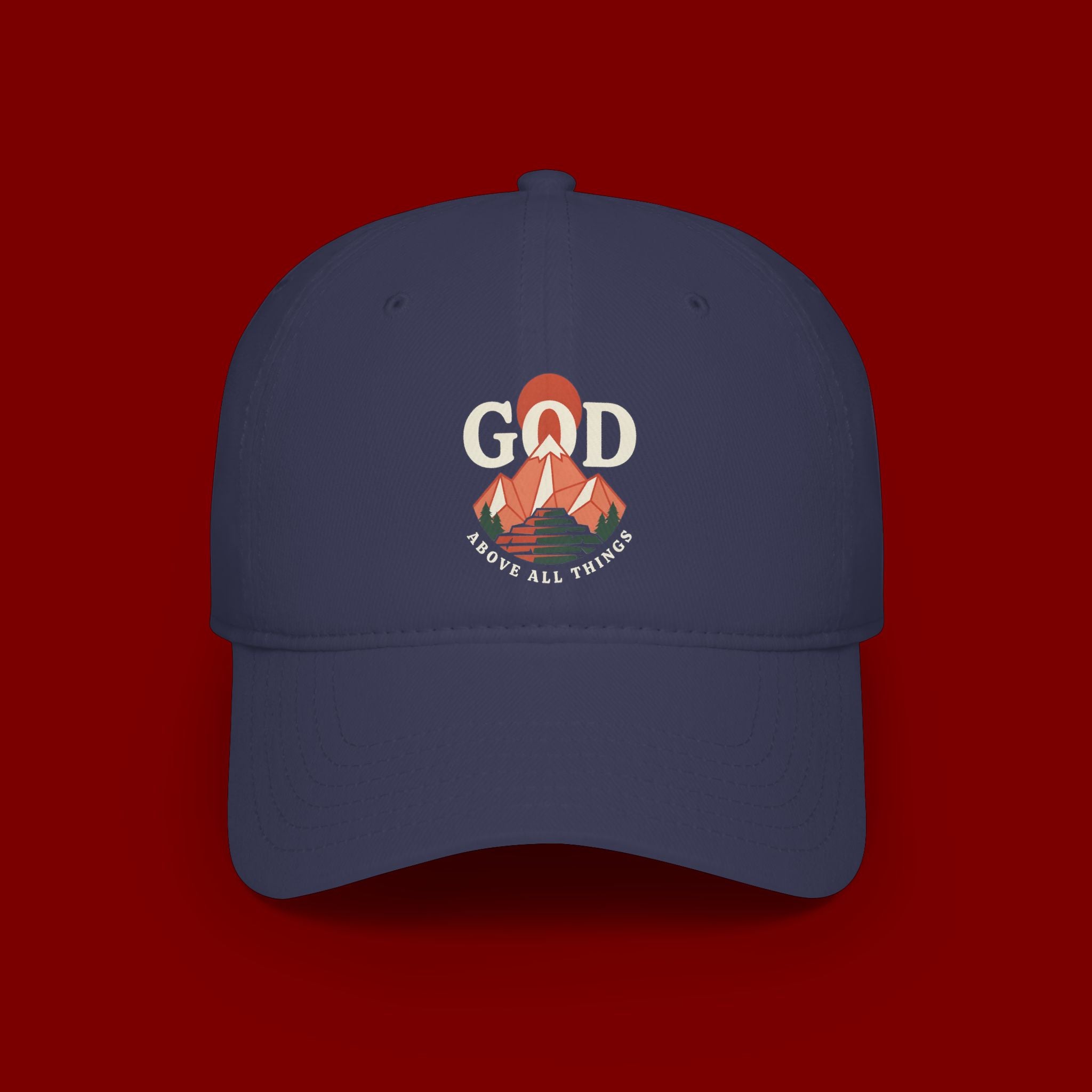 God Above All Things Embroidered Baseball Cap