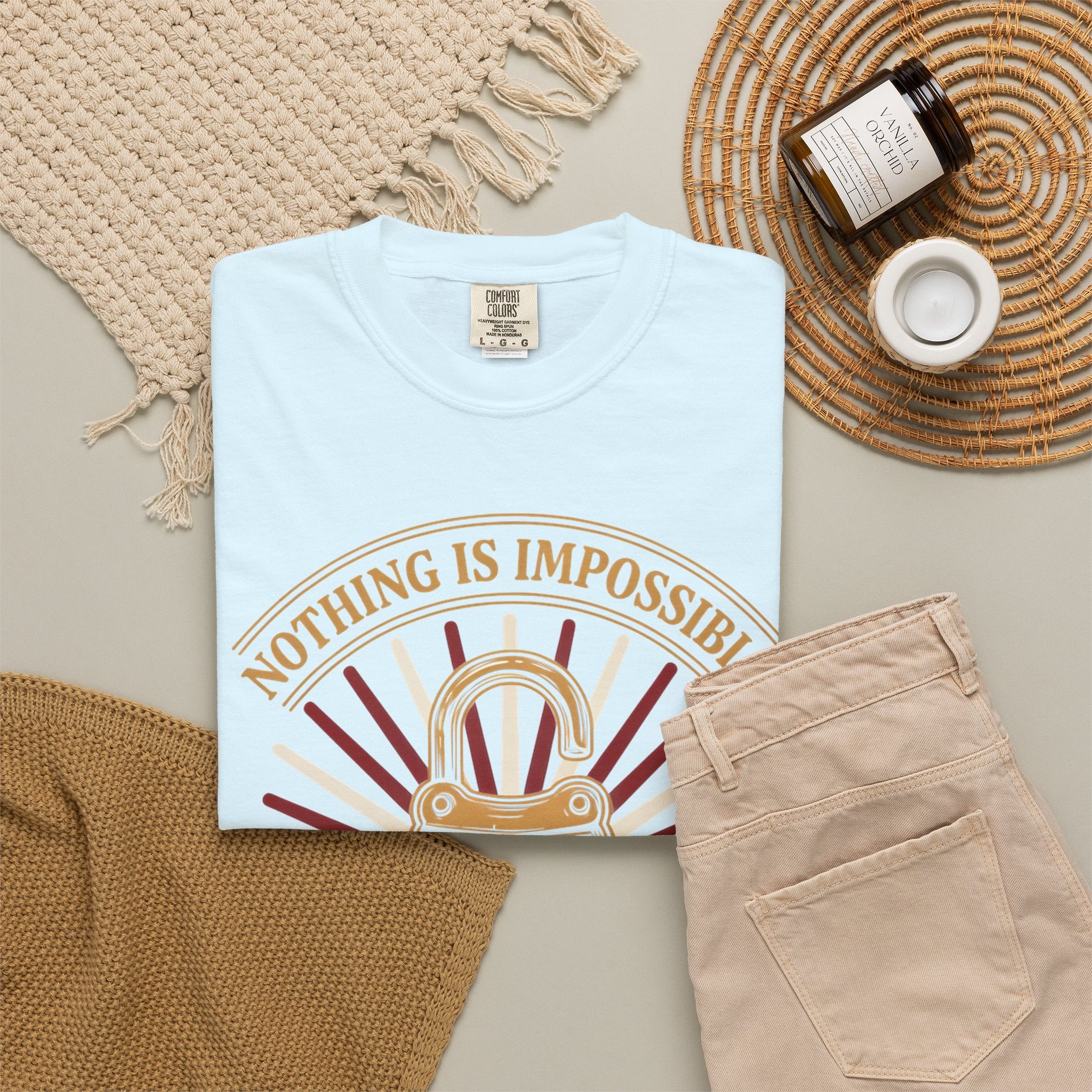 Nothing Is Impossible For Our God T-Shirt — Christian Faith Graphic Tee