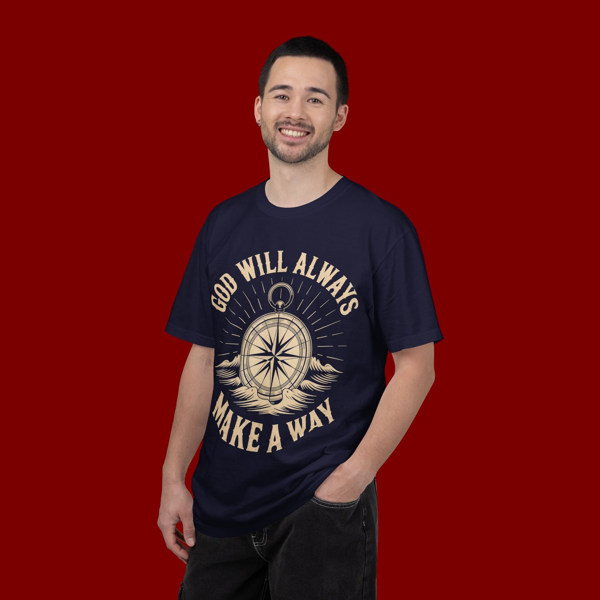 God Will Always Make A Way T-Shirt — Compass Christian Faith Graphic Tee