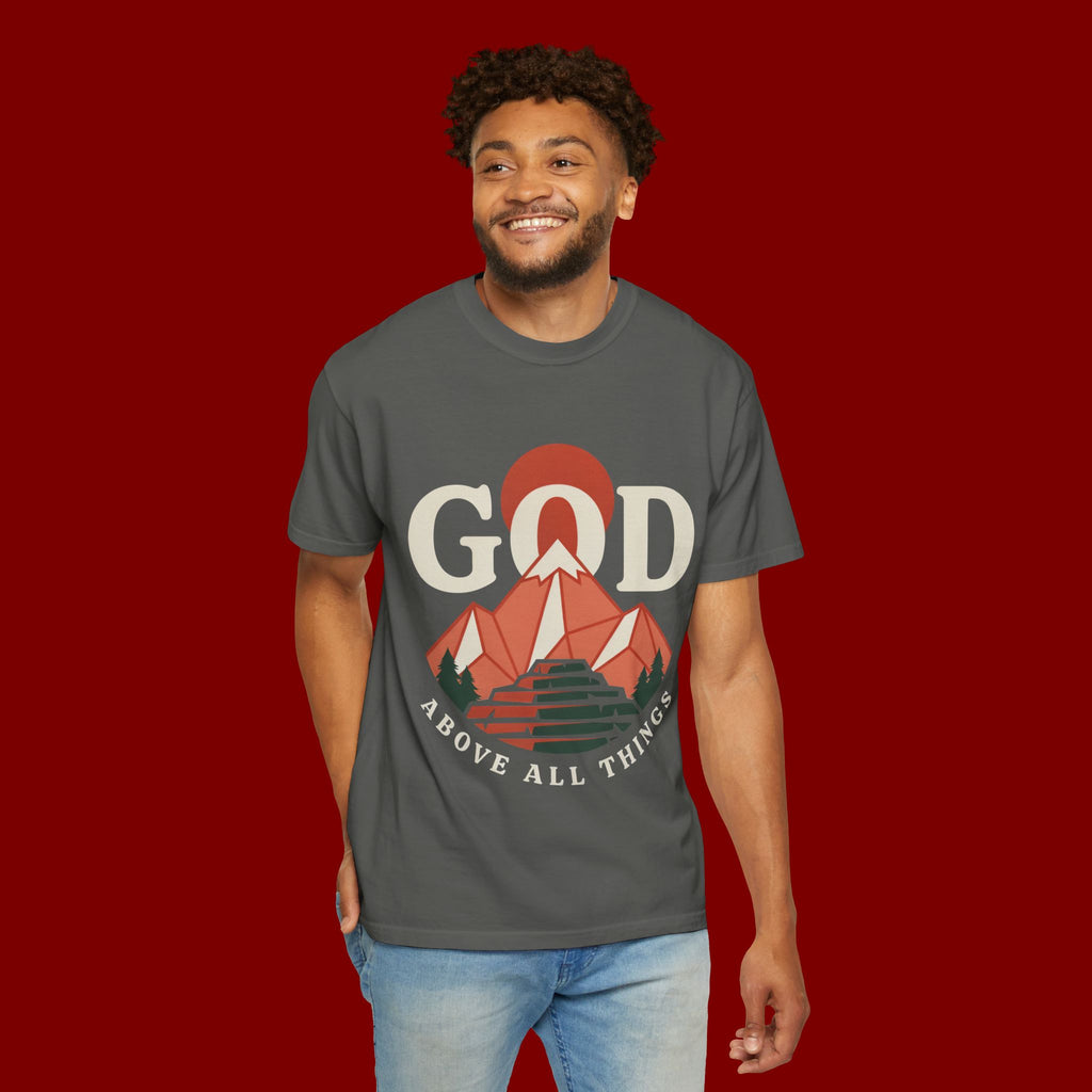 God Above All Things Mountain T-Shirt