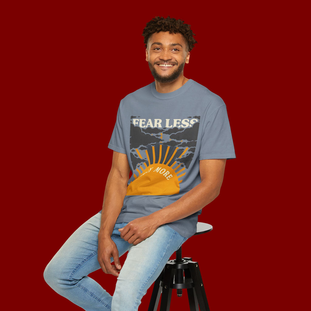Fear Less Pray More T-Shirt — Inspirational Christian Graphic Tee