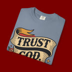 Trust God, Bro T-Shirt — Retro Ribbon Faith Tee
