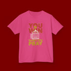Kids Tee — "You Win When You Pray" Inspirational Christian Shirt