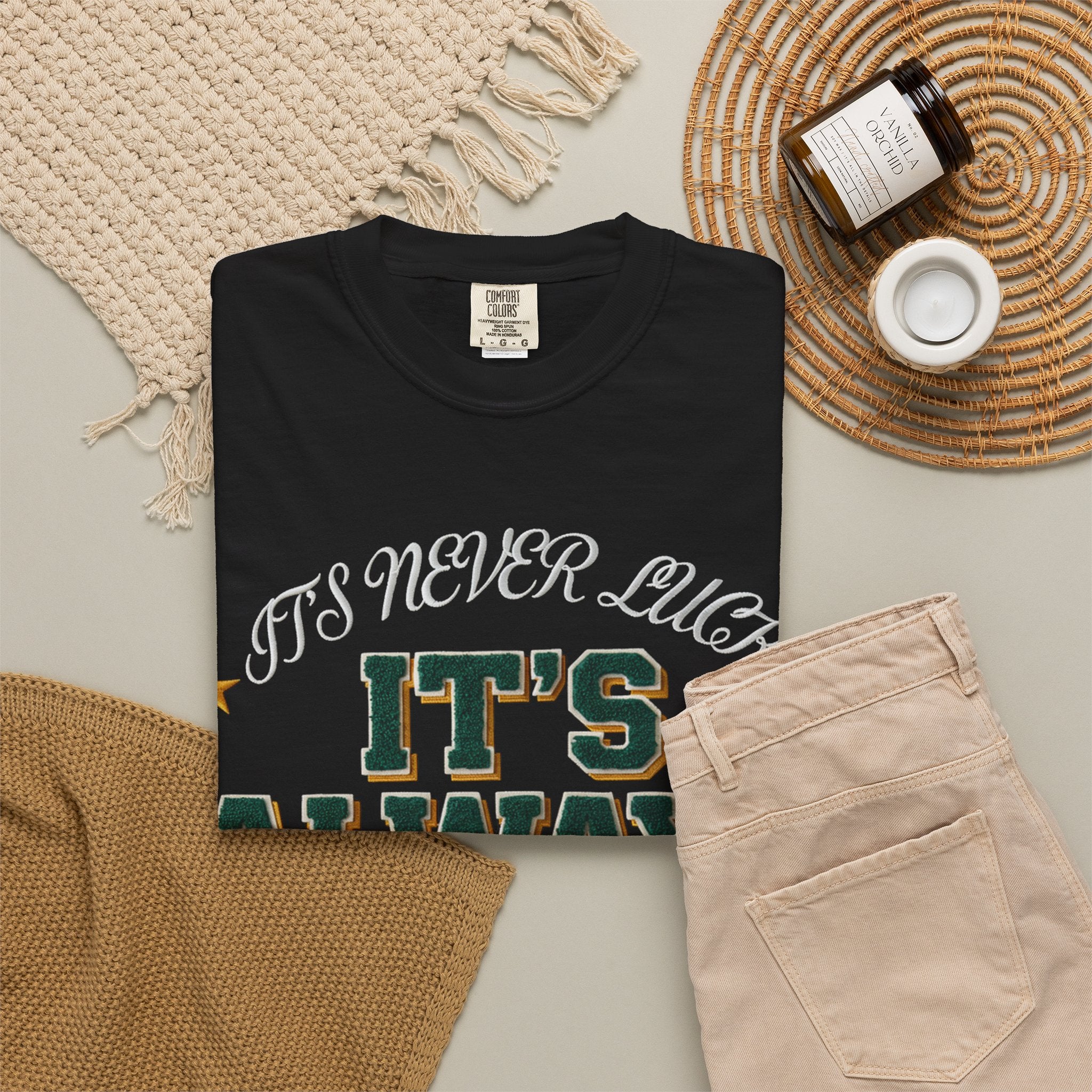 It’s Always God Graphic T-Shirt — Faith-Based Vintage Lettering Tee