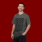 Christian Inspirational T-Shirt — "God Never Gives a Burden You Can't Bear" Motivational Tee
