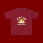 Kids T-Shirt - "Rise Up and Pray" Inspirational Christian Tee for Children