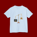 Kids Tee — Scales Design with 'Pray More' & 'Fear Less' Inspirational Graphic