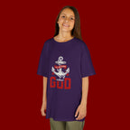 Kids Anchor T‑Shirt – "I'm Nothing Without God" Christian Tee for Boys & Girls