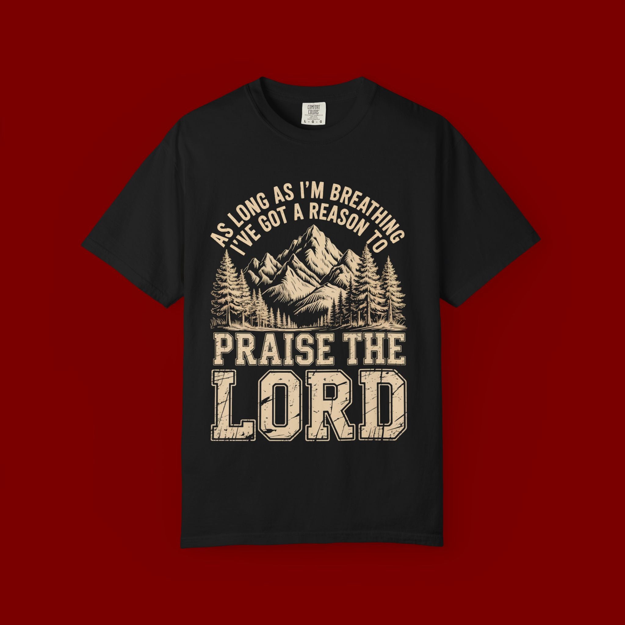Praise the Lord Mountain T-Shirt — Christian Faith Outdoor Tee
