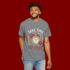 Take Time to Pray T‑Shirt — Vintage Pocket Watch & Roses Spiritual Tee