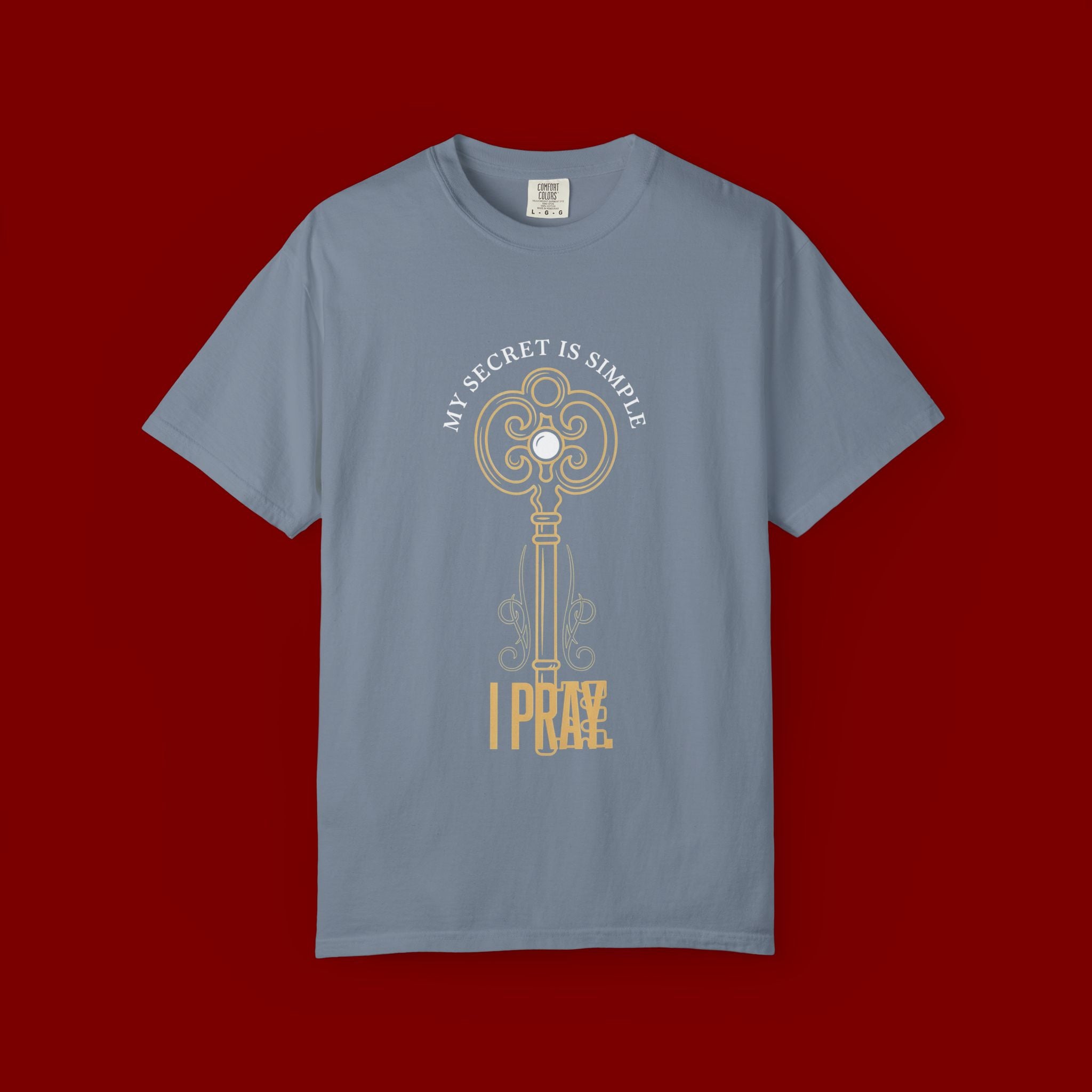 I Prae Key Graphic T-Shirt — 'My Secret Is Simple' Vintage Key Tee