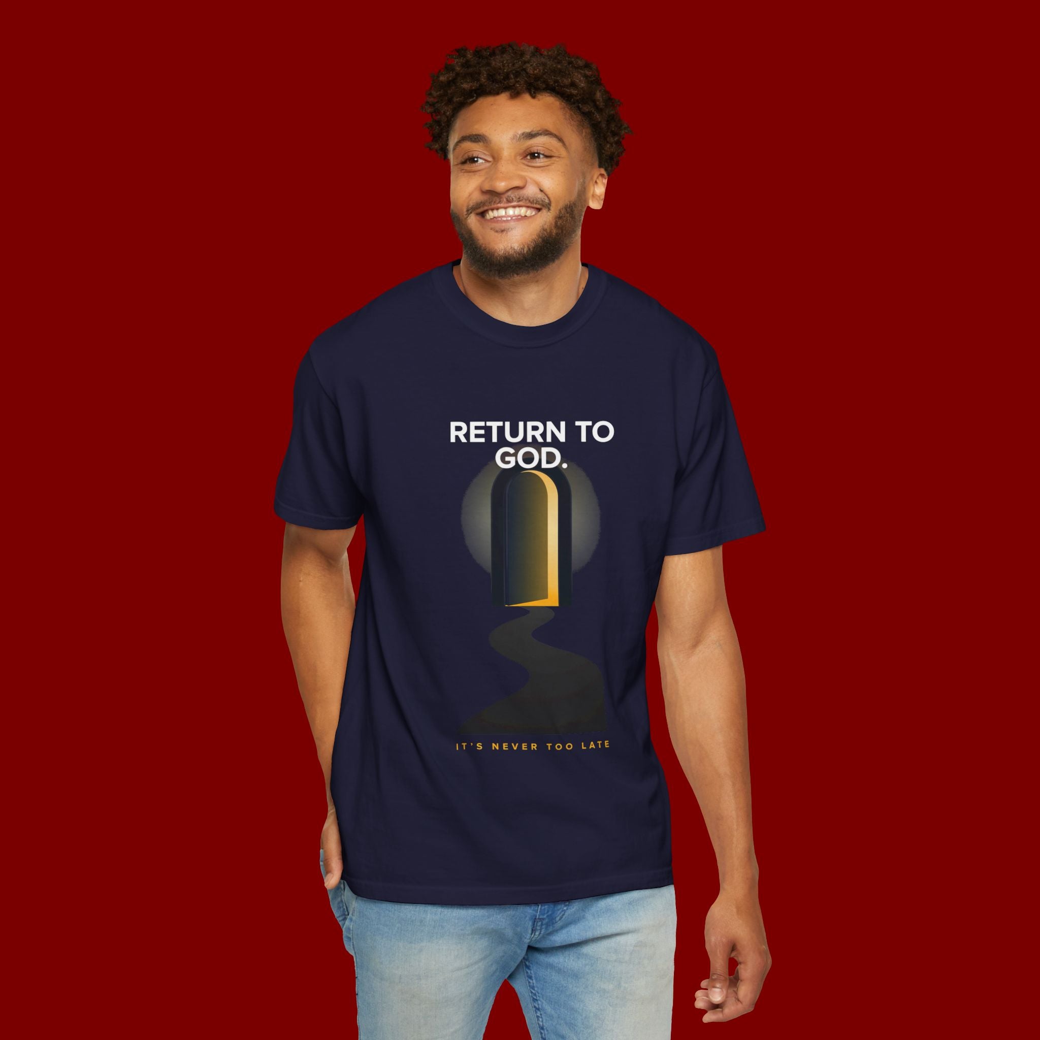 Mystic Doorway T-Shirt — Golden Arch Path Graphic Tee