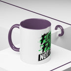 Accent Coffee Mug — "Fueled by Faith Not Fear" Inspirational Ceramic Mug (11/15 oz)