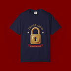 Trust God Padlock T-Shirt — "No Matter What" Christian Faith Tee