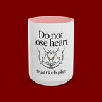 Do Not Lose Heart Accent Coffee Mug — Trust God’s Plan Inspirational Christian Mug