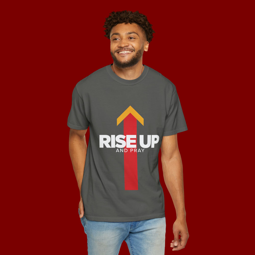 Arrow Up Graphic T-Shirt — Bold Upward Arrow Design