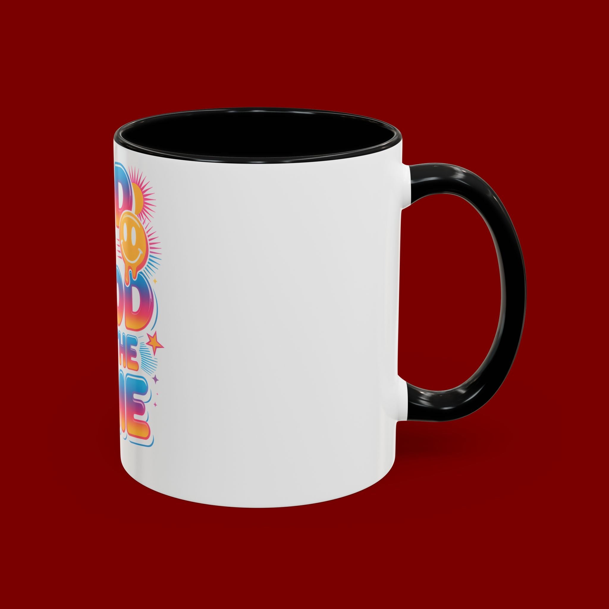 God Is Good All The Time Accent Coffee Mug — Inspirational Christian Coffee Cup (11/15oz)