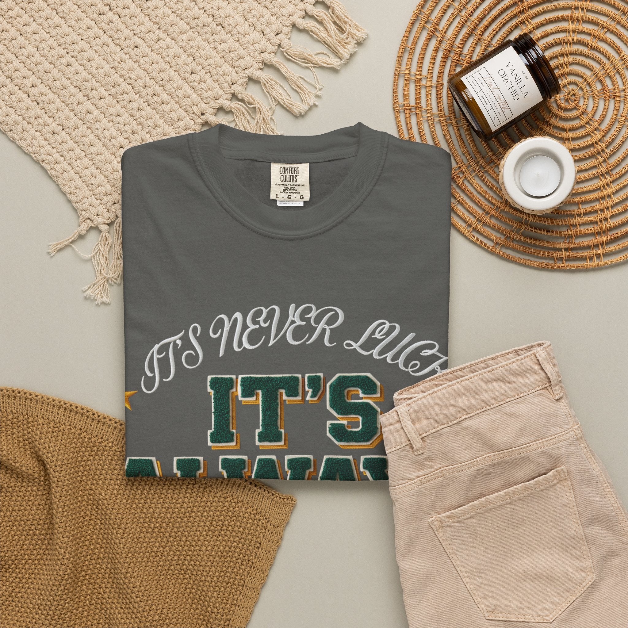 It’s Always God Graphic T-Shirt — Faith-Based Vintage Lettering Tee