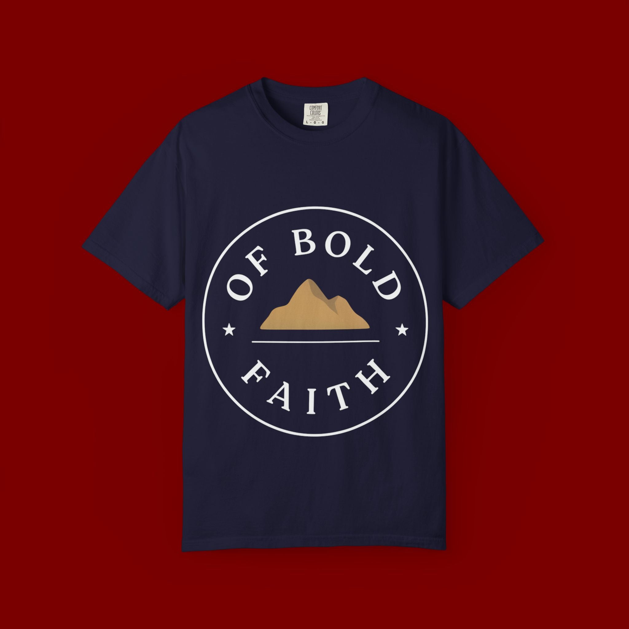 Of Bold Faith T-Shirt — Christian Mountain Faith Tee