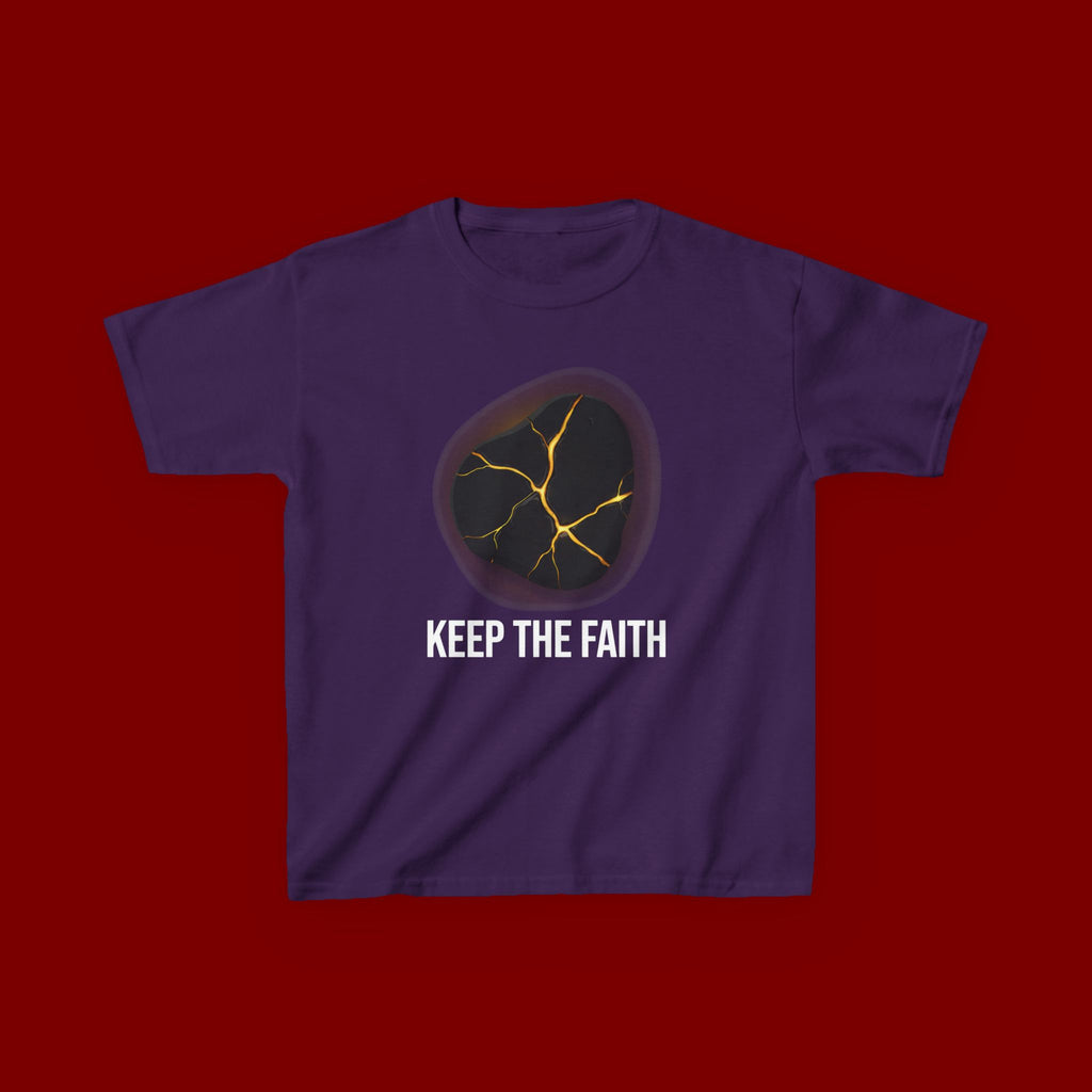 Keep The Faith Kids Tee — Kintsugi Stone Inspirational Children's T-Shirt