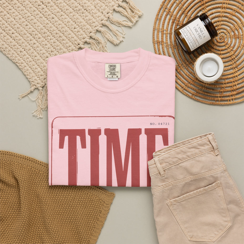 TIME Never Comes Again T-Shirt — Vintage Ticket Graphic Tee