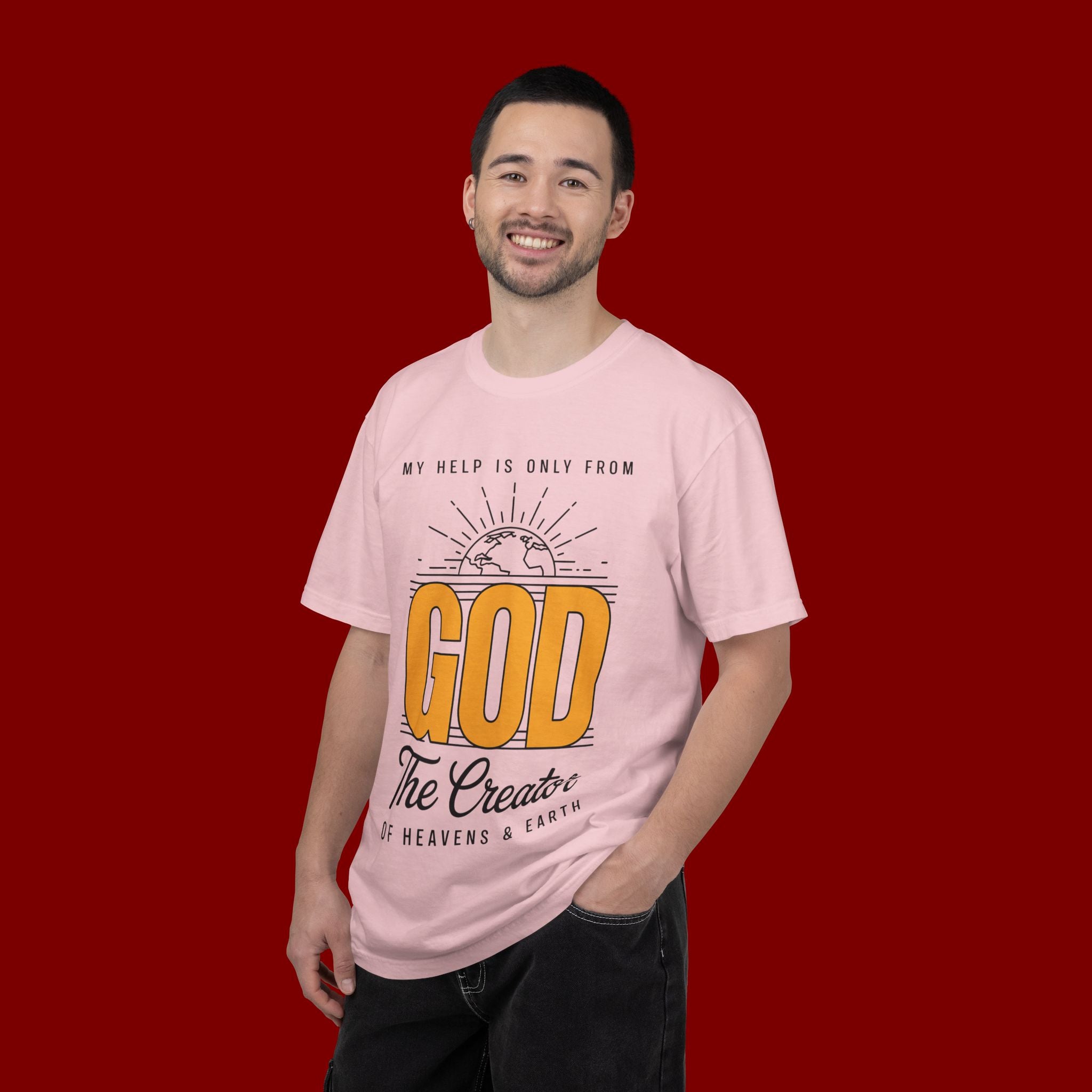 God The Creator T-Shirt — My Help Is Only From God Faith Tee
