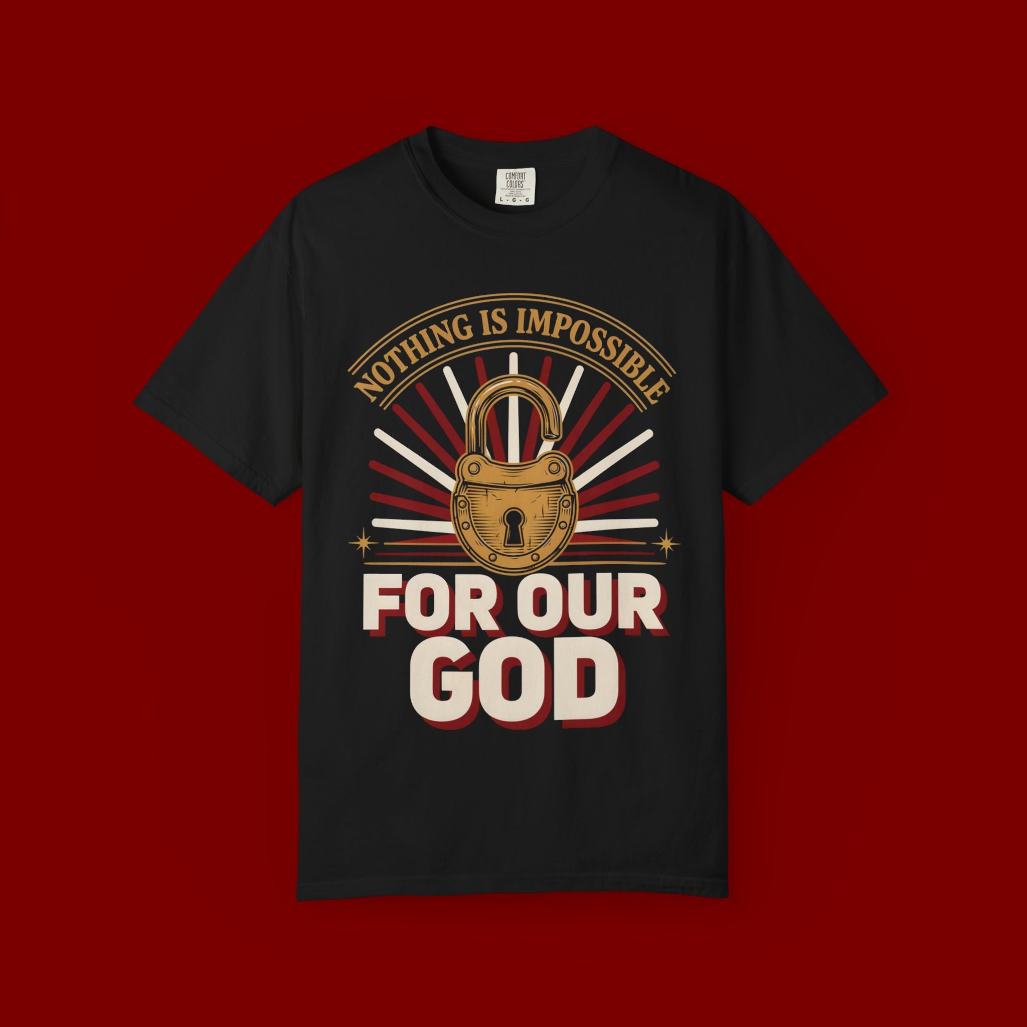 Nothing Is Impossible For Our God T-Shirt — Christian Faith Graphic Tee