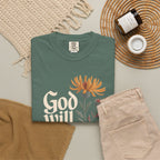 God Will Always Make a Way T-Shirt — Inspirational Floral Christian Tee
