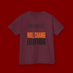 Kids T‑Shirt — "Prayer Will Change Everything" Inspirational Faith Tee