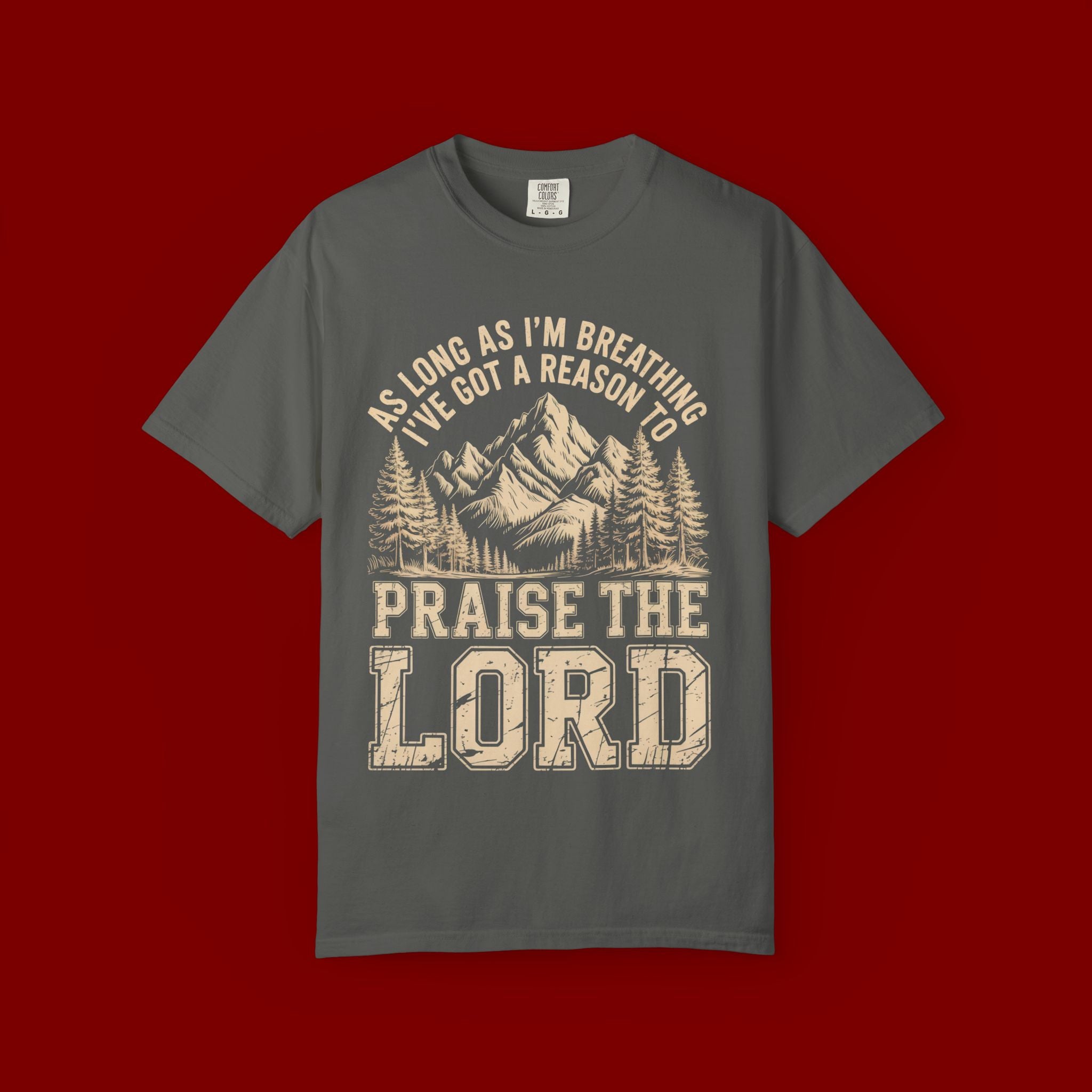 Praise the Lord Mountain T-Shirt — Christian Faith Outdoor Tee
