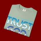 Trust God, Bro. T-Shirt — Retro Gradient Faith Tee