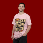 Trust God, Bro T-Shirt — Retro Ribbon Faith Tee