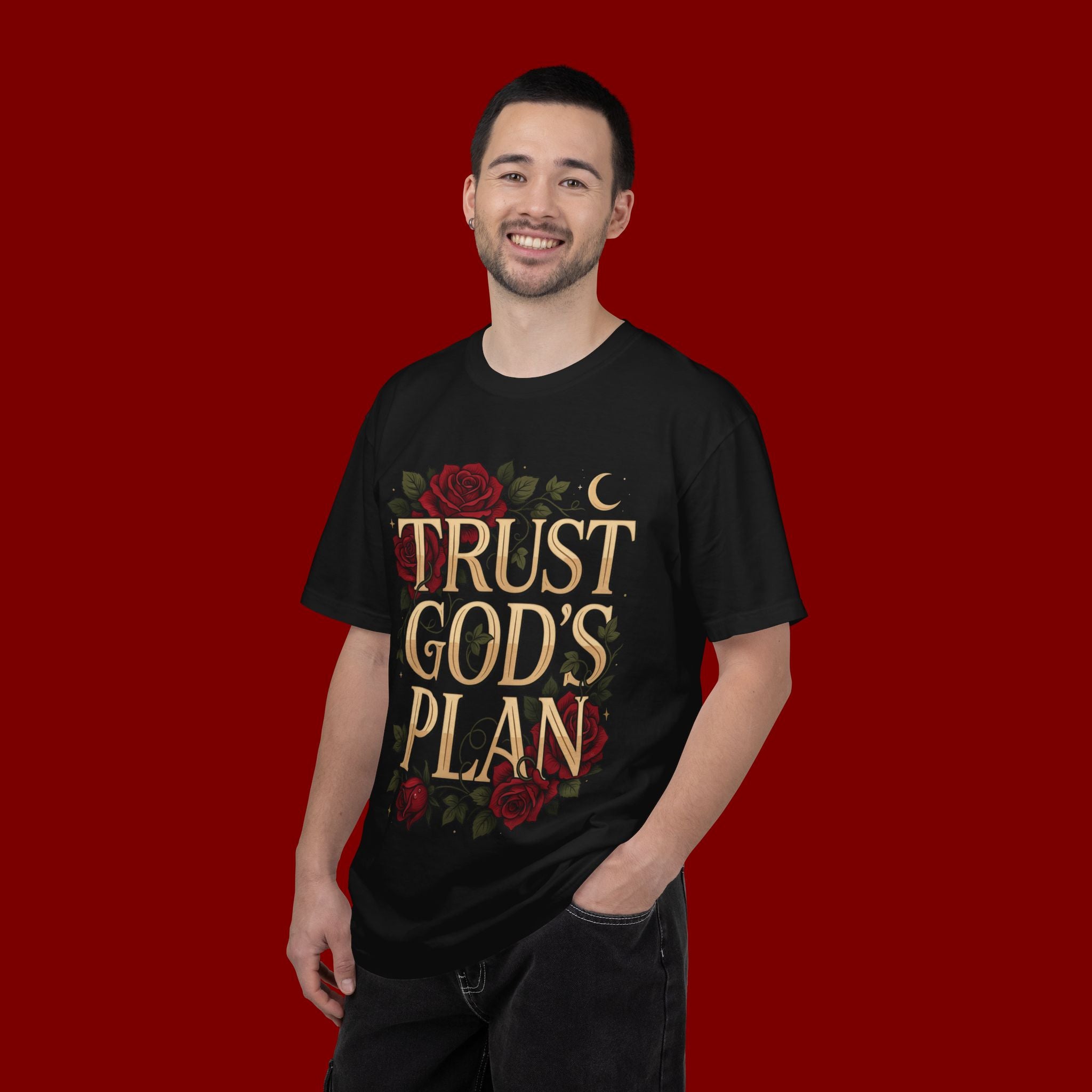 Trust God's Plan Floral T-Shirt — Inspirational Christian Tee