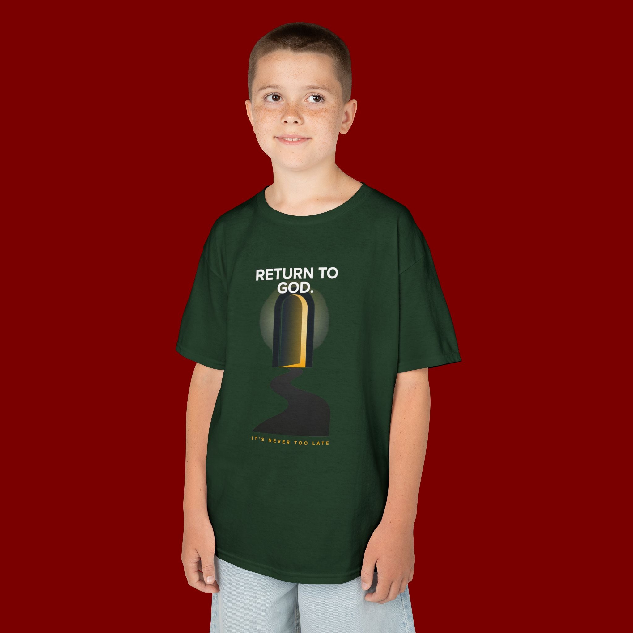 Kids T‑Shirt — "Return to God" Spiritual Graphic Tee
