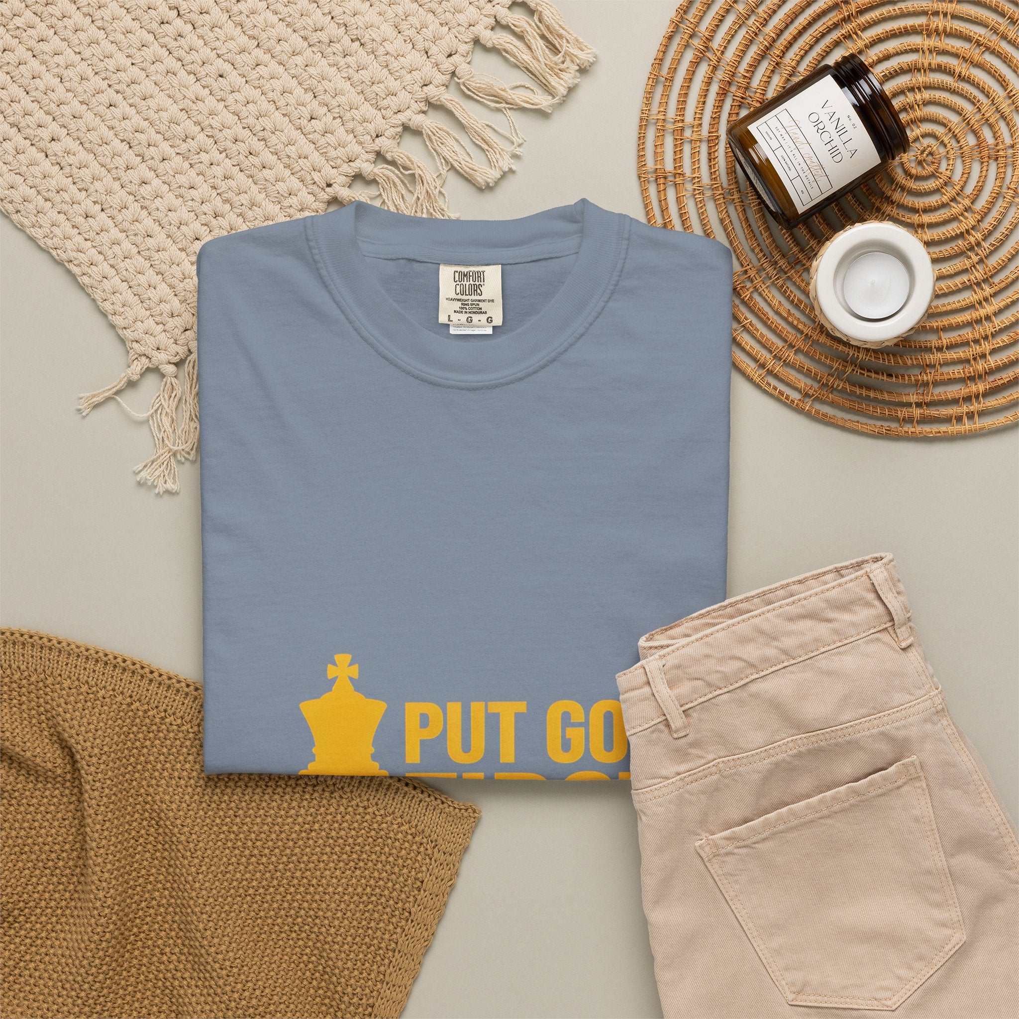 Put God First Chess King T-Shirt — Christian Faith Graphic Tee