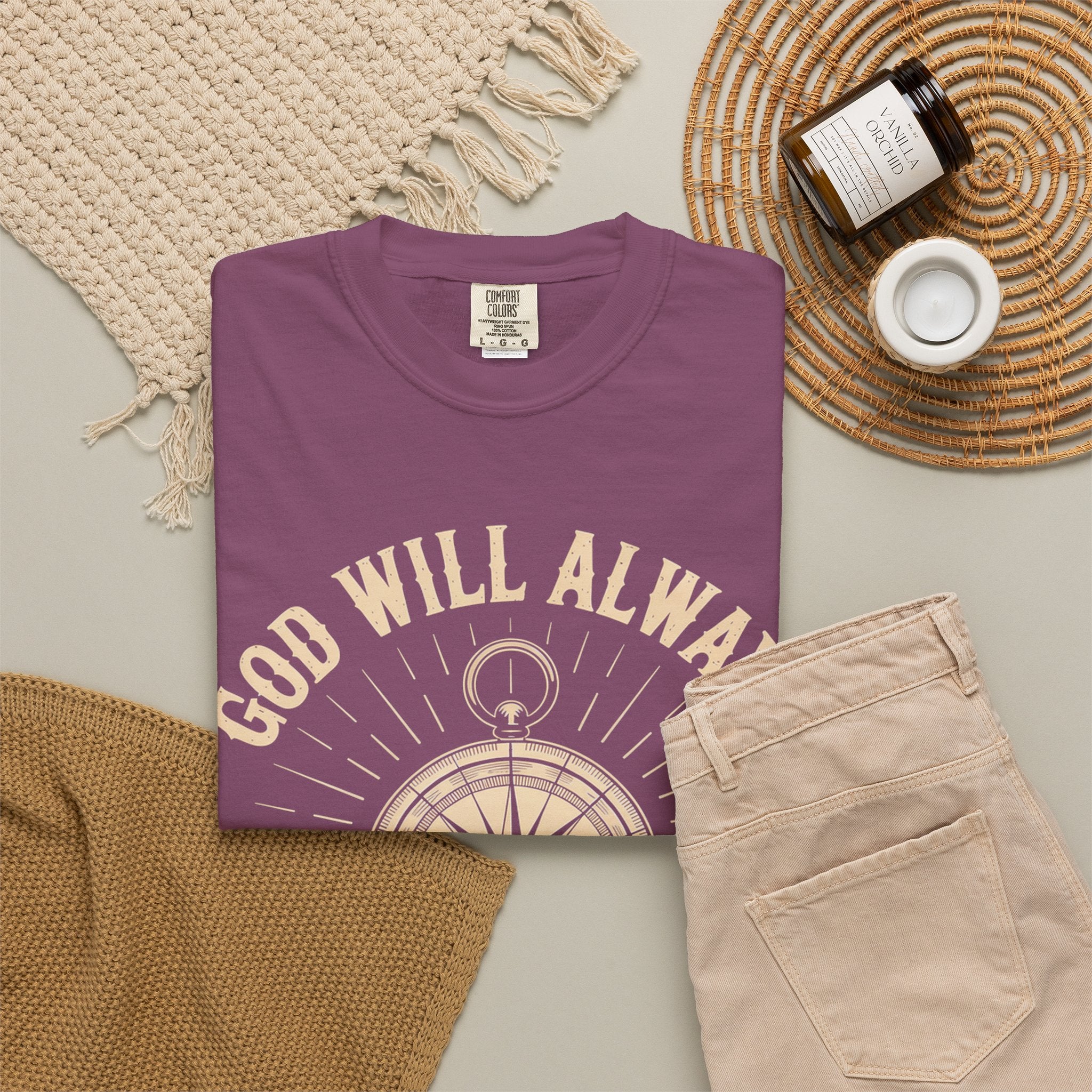 God Will Always Make A Way T-Shirt — Compass Christian Faith Graphic Tee