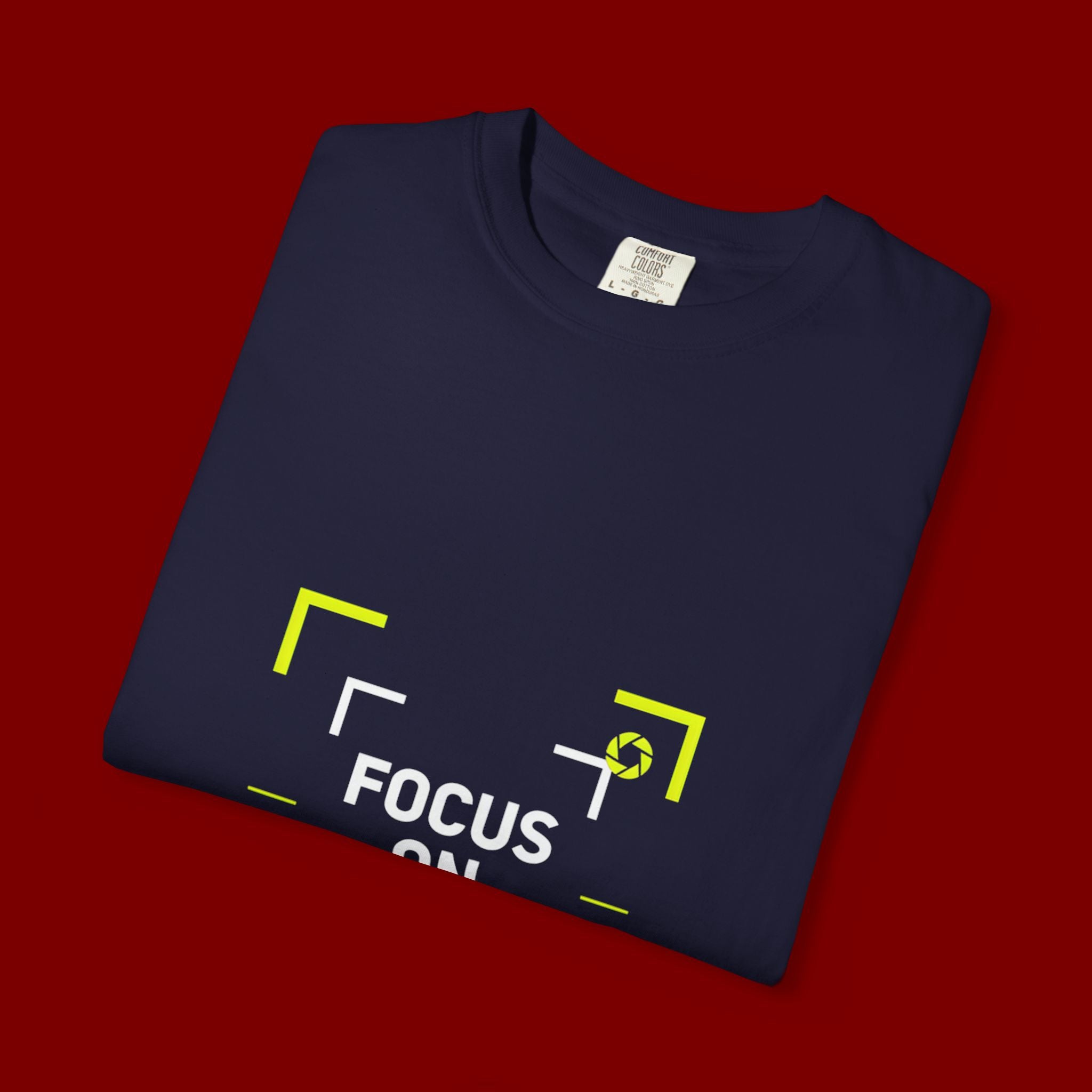 Minimalist 'Smile Frame' T-Shirt — Neon Accent Graphic Tee