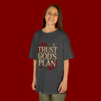 Kids Tee — "Trust God's Plan" Floral Faith T‑Shirt