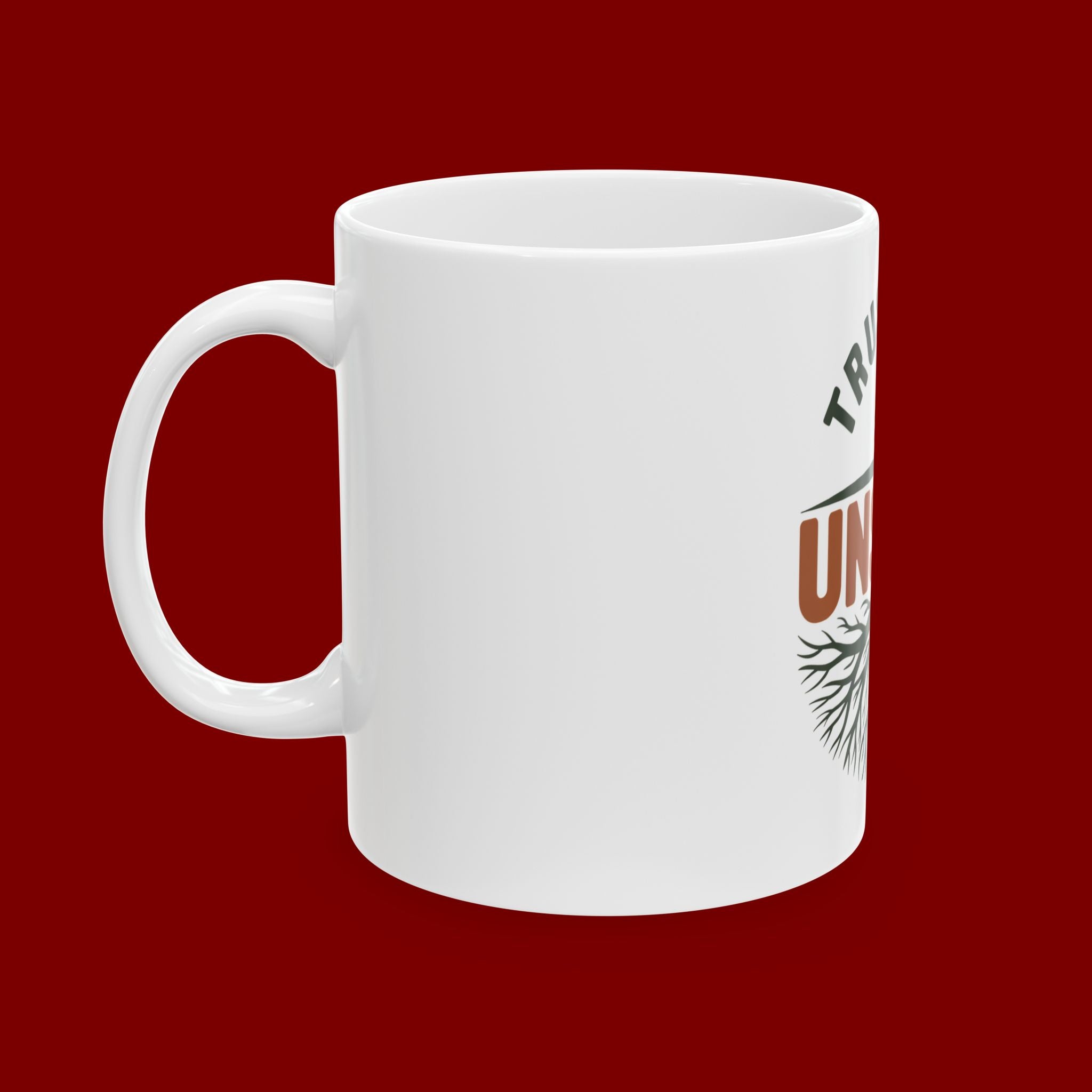 Trust the Unseen Ceramic Mug — Inspirational Tree & Roots Coffee Cup (11oz/15oz)