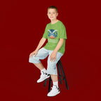 Kids Tee — “When God Steps In, Miracles Happen” Wave Heart Faith Shirt