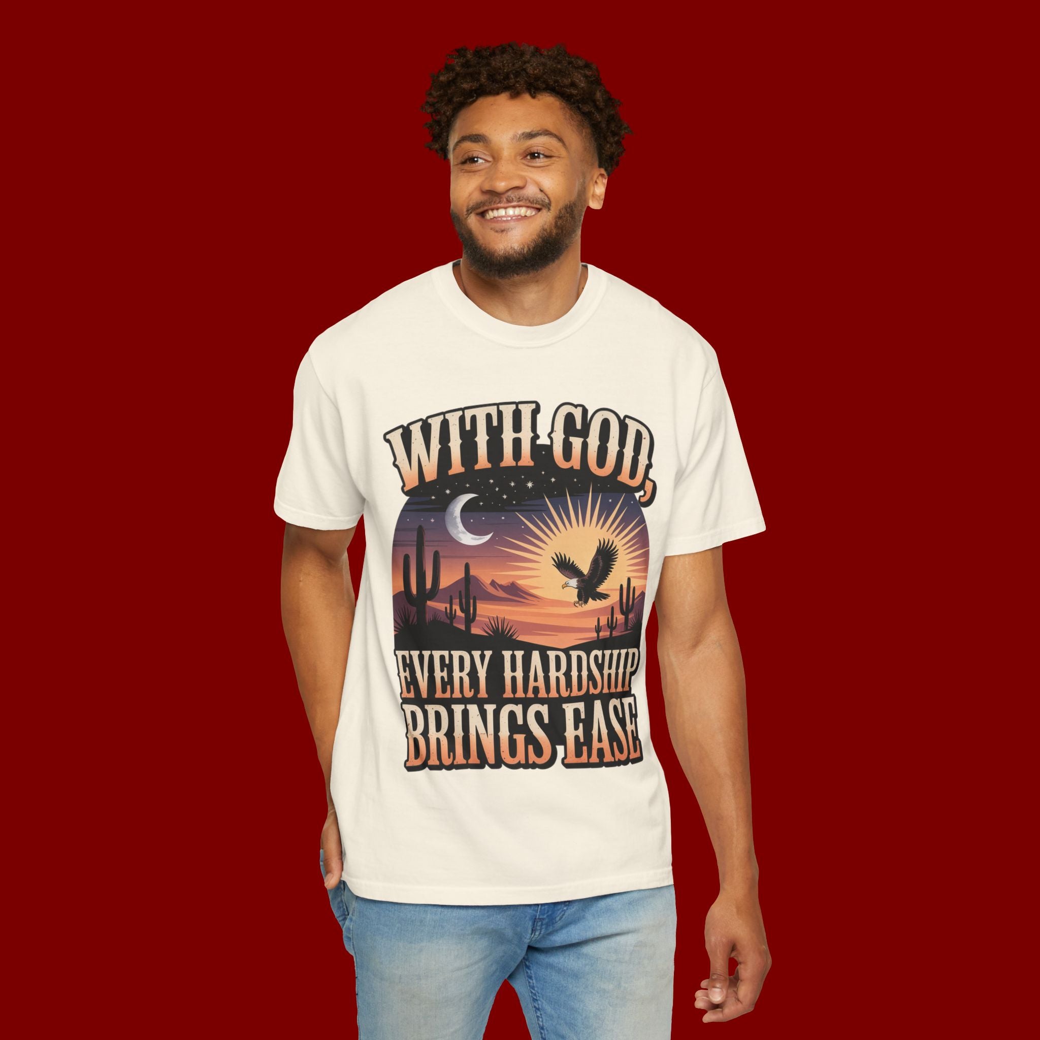With God Every Hardship Brings Ease T-Shirt