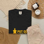 Put God First Chess King T-Shirt — Christian Faith Graphic Tee