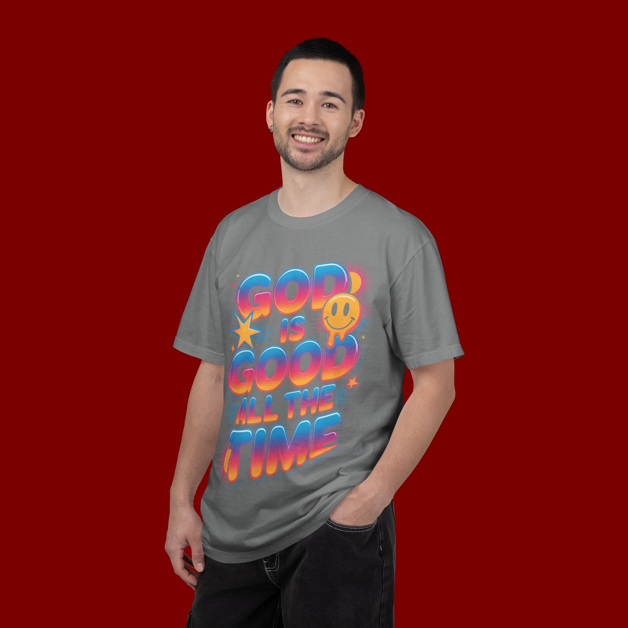 God Is Good All The Time T-Shirt — Positive Christian Graphic Tee