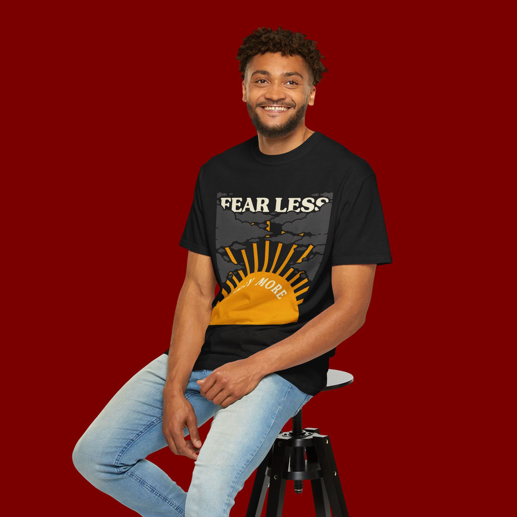 Fear Less Pray More T-Shirt — Inspirational Christian Graphic Tee