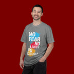 No Fear No Limits No Excuses T-Shirt — Motivational Graphic Tee