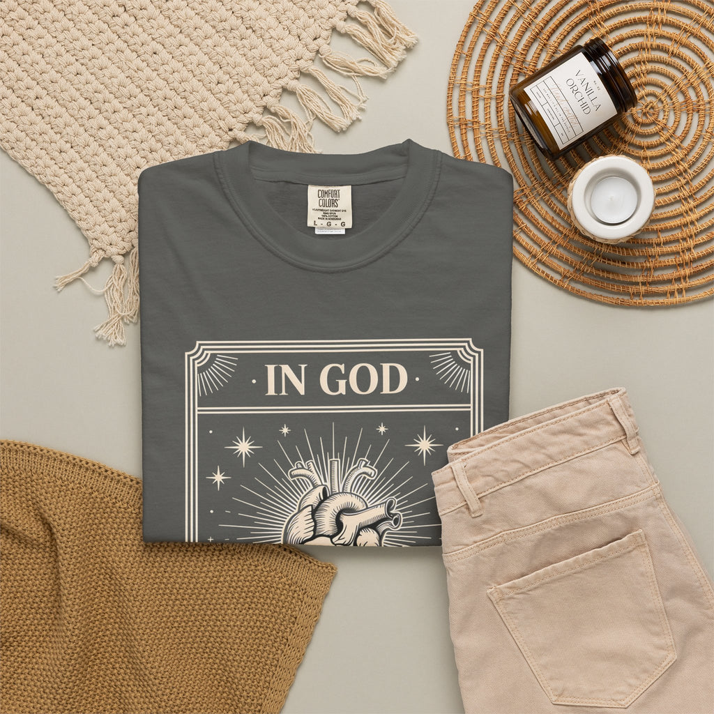 In God The Heart Finds Peace T-Shirt — Faith Graphic Tee